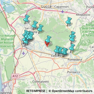 Mappa Pista ciclabile F.lli Sighieri, 56011 Vicopisano PI, Italia (7.65263)
