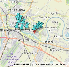 Mappa Via Umbria, 56124 Pisa PI, Italia (1.47833)