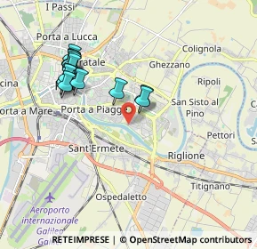 Mappa Via Maccatella, 56124 Pisa PI, Italia (1.95533)