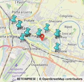 Mappa Via Maccatella, 56124 Pisa PI, Italia (1.73417)