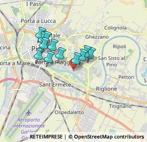 Mappa Via Maccatella, 56124 Pisa PI, Italia (1.40583)