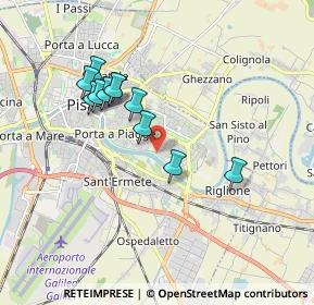 Mappa Via Maccatella, 56124 Pisa PI, Italia (1.64091)