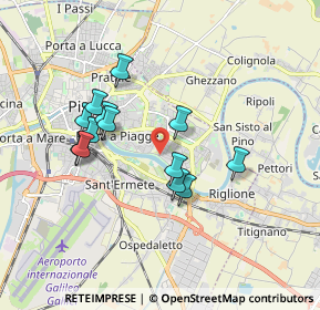 Mappa Via Maccatella, 56124 Pisa PI, Italia (1.60462)