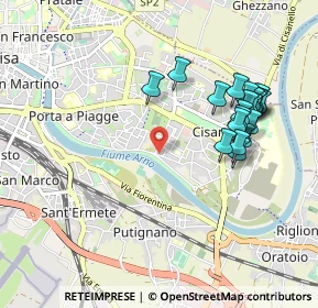 Mappa Via Maccatella, 56124 Pisa PI, Italia (1.02)