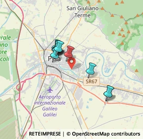 Mappa Via Maccatella, 56124 Pisa PI, Italia (2.73182)