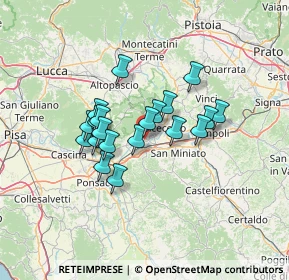 Mappa 56029 Castelfranco di sotto PI, Italia (10.417)