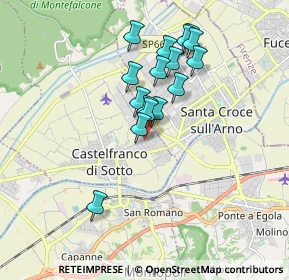 Mappa 56029 Castelfranco di sotto PI, Italia (1.55313)