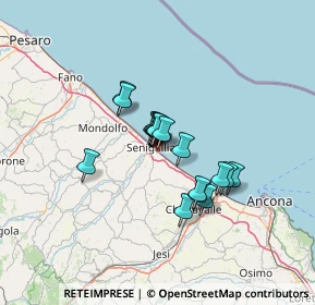 Mappa Via Alessandro Volta, 60019 Senigallia AN, Italia (8.95278)