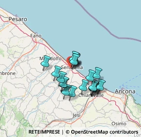 Mappa 60019 Senigallia AN, Italia (10.1945)