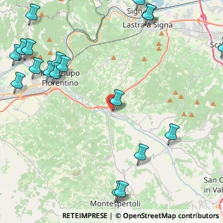 Mappa SP del Virginio, 50055 Lastra a Signa FI, Italia (6.7935)