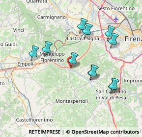 Mappa Piazza del Popolo, 50055 Lastra a Signa FI, Italia (7.53455)