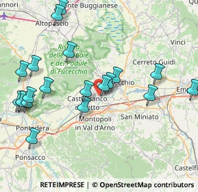 Mappa Via G. Dossetti, 56029 Santa Croce sull'Arno PI, Italia (9.483)