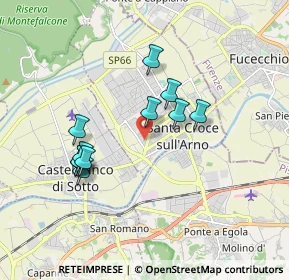 Mappa Via G. Dossetti, 56029 Santa Croce sull'Arno PI, Italia (1.64364)