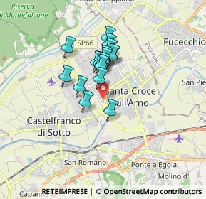 Mappa Via G. Dossetti, 56029 Santa Croce sull'Arno PI, Italia (1.24941)