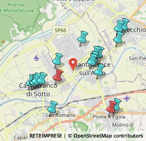 Mappa Via G. Dossetti, 56029 Santa Croce sull'Arno PI, Italia (2.0425)