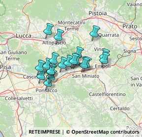 Mappa Via G. Dossetti, 56029 Santa Croce sull'Arno PI, Italia (9.9345)