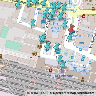 Mappa Pisa Stazione centrale, 56125 Pisa PI, Italia (0.08077)
