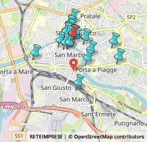 Mappa Via Francesco da Buti, 56125 Pisa PI, Italia (0.837)