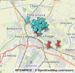 Mappa Via Antonio Fratti, 56125 Pisa PI, Italia (0.9635)
