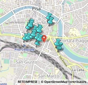Mappa Via Antonio Fratti, 56125 Pisa PI, Italia (0.3415)