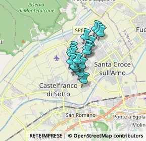 Mappa Viale dell'Industria, 56029 Castelfranco di Sotto PI, Italia (0.94556)