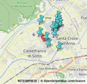 Mappa Viale dell'Industria, 56029 Castelfranco di Sotto PI, Italia (1.40882)