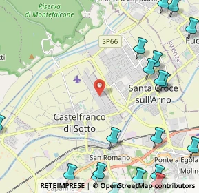 Mappa Viale dell'Industria, 56029 Castelfranco di Sotto PI, Italia (3.502)