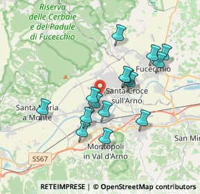 Mappa Viale dell'Industria, 56029 Castelfranco di Sotto PI, Italia (3.362)