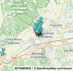 Mappa Viale dell'Industria, 56029 Castelfranco di Sotto PI, Italia (1.53636)