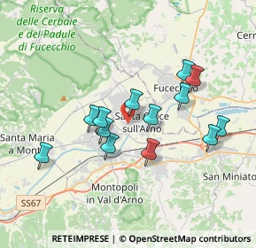 Mappa Via di Ripa, 56028 Santa Croce sull'Arno PI, Italia (3.29538)