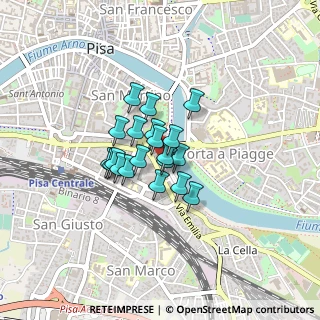 Mappa Sabato pomeriggio chiuso, 56125 Pisa PI, Italia (0.2595)