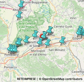 Mappa Via Angelo Puccioni, 56029 Santa Croce sull'Arno PI, Italia (8.4545)