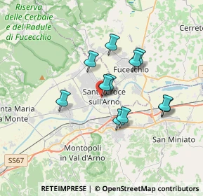 Mappa Via Angelo Puccioni, 56029 Santa Croce sull'Arno PI, Italia (2.88455)