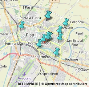 Mappa Via Liguria, 56124 Pisa PI, Italia (1.29692)