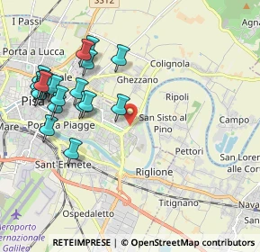 Mappa Via Paolo VI, 56124 Pisa PI, Italia (2.3345)