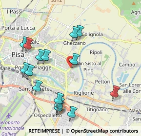 Mappa Via Paolo VI, 56124 Pisa PI, Italia (2.3)