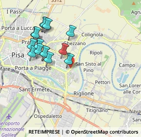 Mappa Via Paolo VI, 56124 Pisa PI, Italia (1.922)