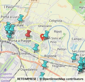 Mappa Via Paolo VI, 56124 Pisa PI, Italia (3.30056)