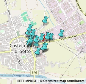 Mappa Via dello Stadio, 56022 Castelfranco di Sotto PI, Italia (0.2775)