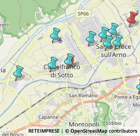 Mappa Via dello Stadio, 56022 Castelfranco di Sotto PI, Italia (2.38727)