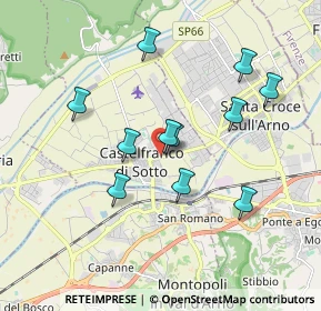 Mappa Via dello Stadio, 56022 Castelfranco di Sotto PI, Italia (1.70364)