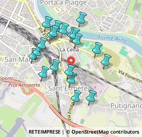 Mappa Via Ettore Socci, 56121 Pisa PI, Italia (0.442)