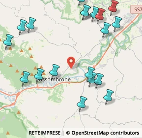 Mappa Via la Barca, 61034 Fossombrone PU, Italia (5.483)