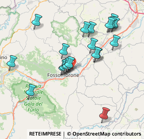 Mappa Via la Barca, 61034 Fossombrone PU, Italia (7.6625)