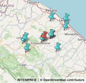 Mappa Via la Barca, 61034 Fossombrone PU, Italia (10.90833)