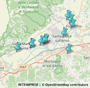Mappa Via Don P. I. Botti, 56022 Castelfranco di Sotto PI, Italia (3.30455)
