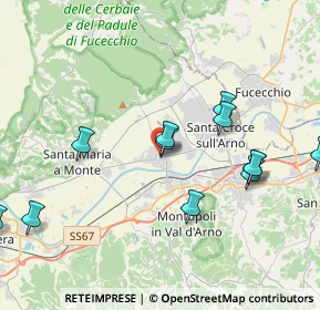 Mappa Via Don P. I. Botti, 56022 Castelfranco di Sotto PI, Italia (4.87692)