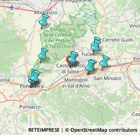 Mappa Via Don P. I. Botti, 56022 Castelfranco di Sotto PI, Italia (6.63538)