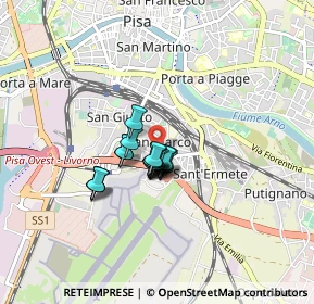 Mappa Via Giovanni Conti, 56121 Pisa PI, Italia (0.482)