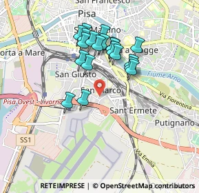 Mappa Via Giovanni Conti, 56121 Pisa PI, Italia (0.8015)